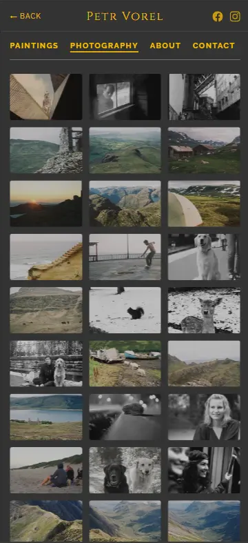 Petr Vorel's Artist Portfolio screenshot 4